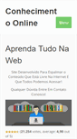 Mobile Screenshot of conhecimentoonline.com